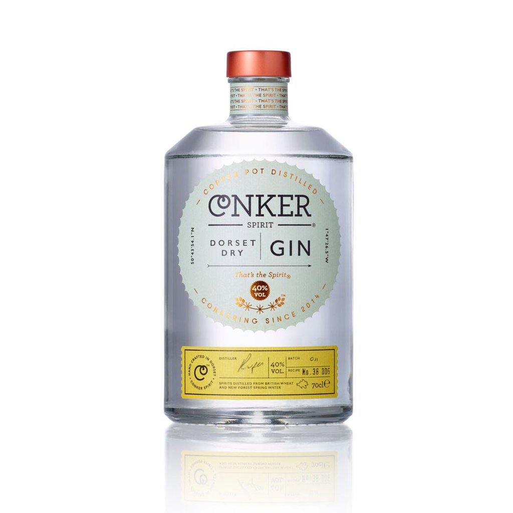Conker Dorset Dry Gin - 70cl - 40% ABV - Gin/Distillery - Gin Kiosk