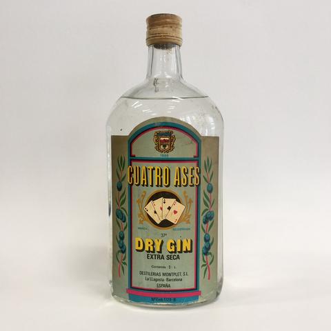 Vintage Cuatro Ases Dry Gin - 1L - 37% ABV