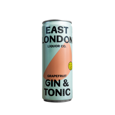 ELLC Grapefruit Gin & Tonic Can - 25cl - 5% ABV