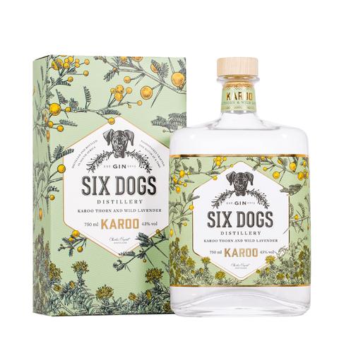 Six Dogs Karoo Gin - 75cl - 43% ABV